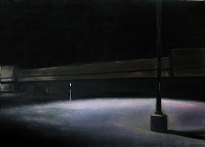 Borders Levittown by Matthew Hickey, Painting, Oil on canvas