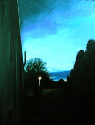 Stonehaugh road by Matthew Hickey, Painting, Oil on canvas